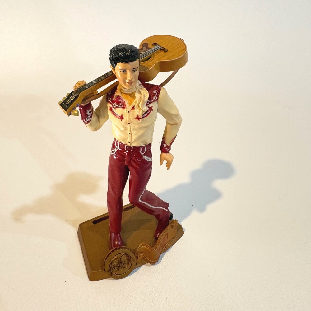 Elvis Presley 50th Anniversary 1957 Figurine Guitar Western Outfit Statue 5 inch